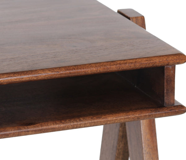 Porter Designs Portola Solid Acacia Wood Transitional Desk Brown 04-108-23-0090