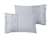 Yvette Grey Queen 8pc Comforter Set