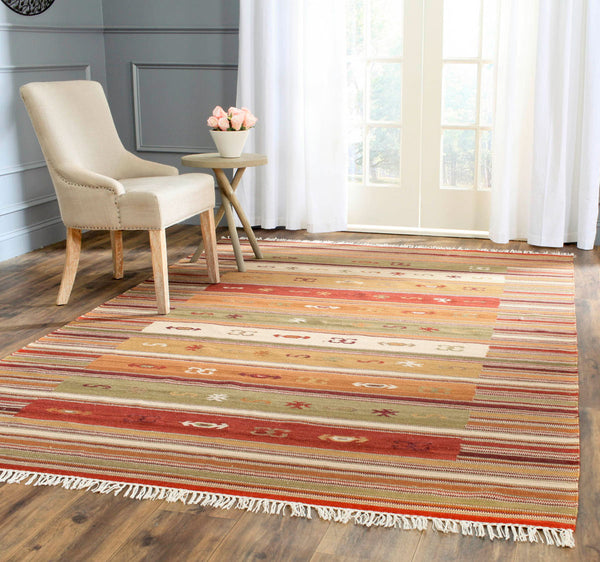 Safavieh Kilim 178 Hand Woven Wool Rug NVK178A-3