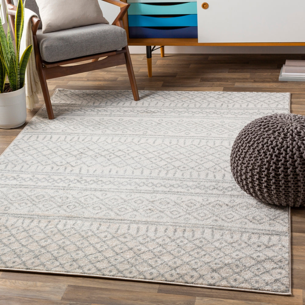Norwich NWC-2303 Global Polypropylene Rug NWC2303-81012 Light Gray, Medium Gray, Cream 100% Polypropylene 8'10" x 12'