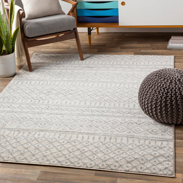 Norwich NWC-2303 Global Polypropylene Rug NWC2303-81012 Light Gray, Medium Gray, Cream 100% Polypropylene 8'10" x 12'