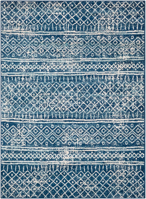 Norwich NWC-2306 Global Polypropylene Rug NWC2306-81012 Dark Blue, Aqua, Cream 100% Polypropylene 8'10" x 12'