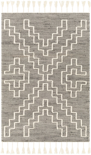 Norwood NWD-2301 Global Jute, Wool Rug NWD2301-81012 Charcoal, Cream 60% Jute, 40% Wool 8'10" x 12'