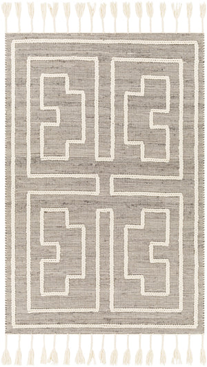 Norwood NWD-2302 Global Jute, Wool Rug NWD2302-81012 Medium Gray, Cream 60% Jute, 40% Wool 8'10" x 12'