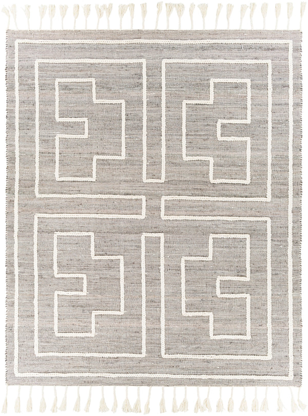 Norwood NWD-2302 Global Jute, Wool Rug NWD2302-810 Medium Gray, Cream 60% Jute, 40% Wool 8' x 10'