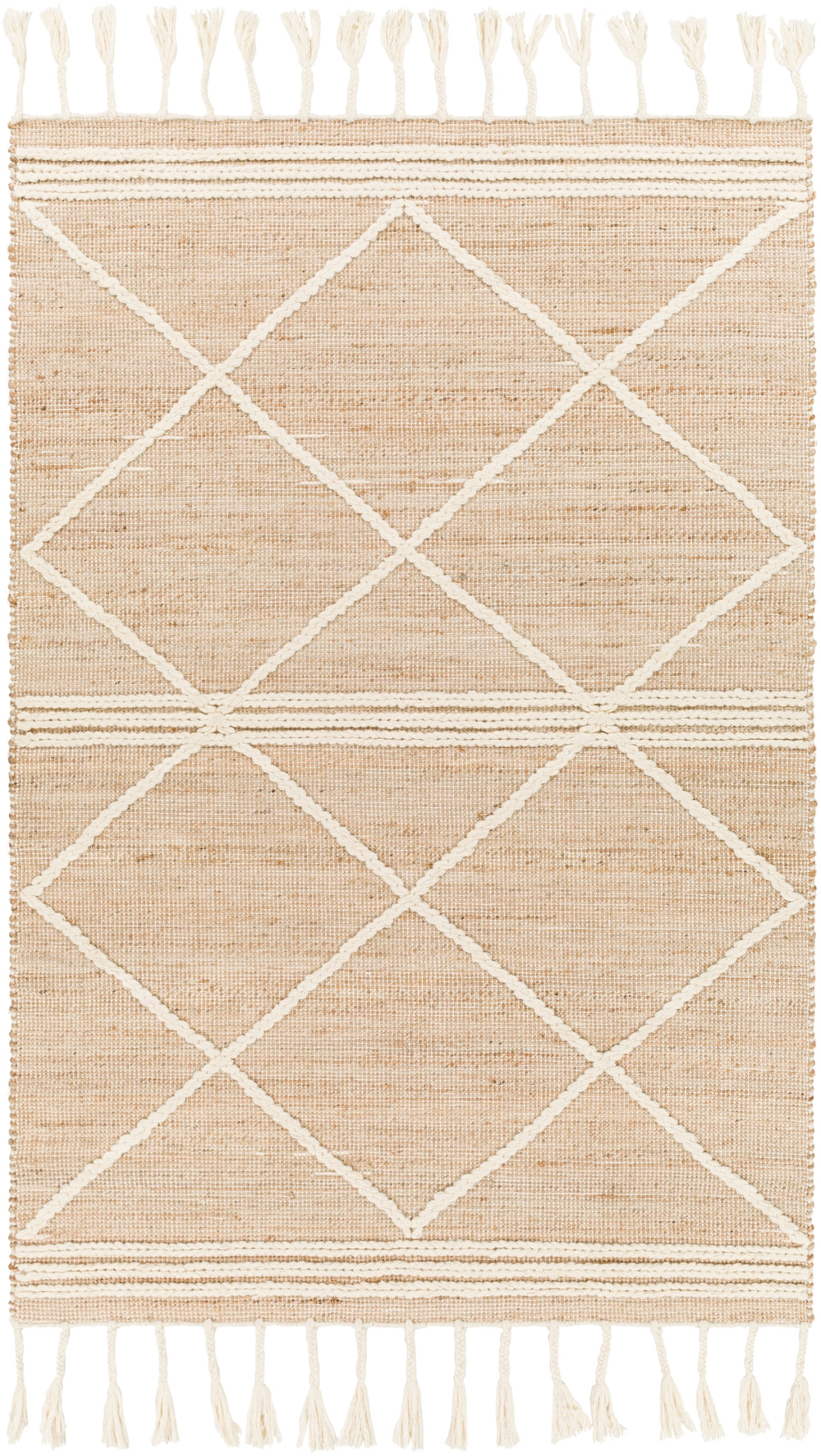 Norwood NWD-2304 Global Jute, Wool Rug NWD2304-81012 Tan, Khaki, Cream 60% Jute, 40% Wool 8'10" x 12'