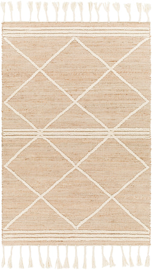 Norwood NWD-2304 Global Jute, Wool Rug NWD2304-81012 Tan, Khaki, Cream 60% Jute, 40% Wool 8'10" x 12'
