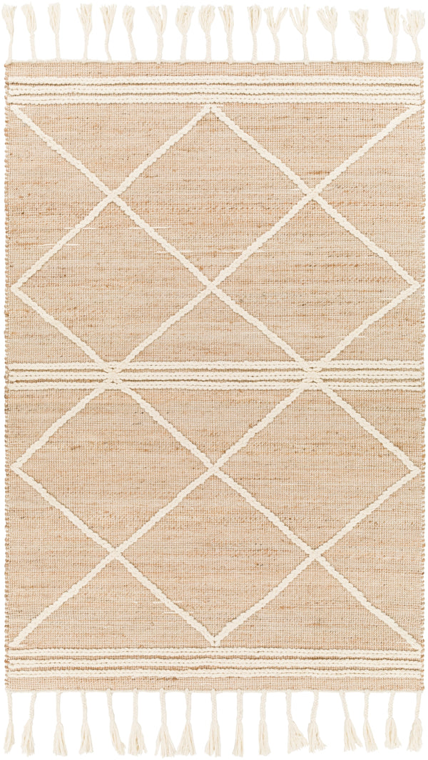 Norwood NWD-2304 Global Jute, Wool Rug NWD2304-81012 Tan, Khaki, Cream 60% Jute, 40% Wool 8'10" x 12'
