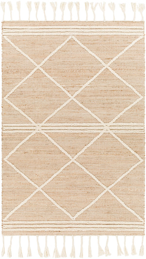 Norwood NWD-2304 Global Jute, Wool Rug NWD2304-81012 Tan, Khaki, Cream 60% Jute, 40% Wool 8'10" x 12'