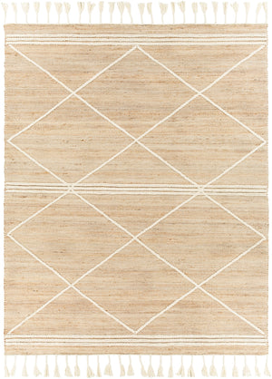 Norwood NWD-2304 Global Jute, Wool Rug NWD2304-810 Tan, Khaki, Cream 60% Jute, 40% Wool 8' x 10'