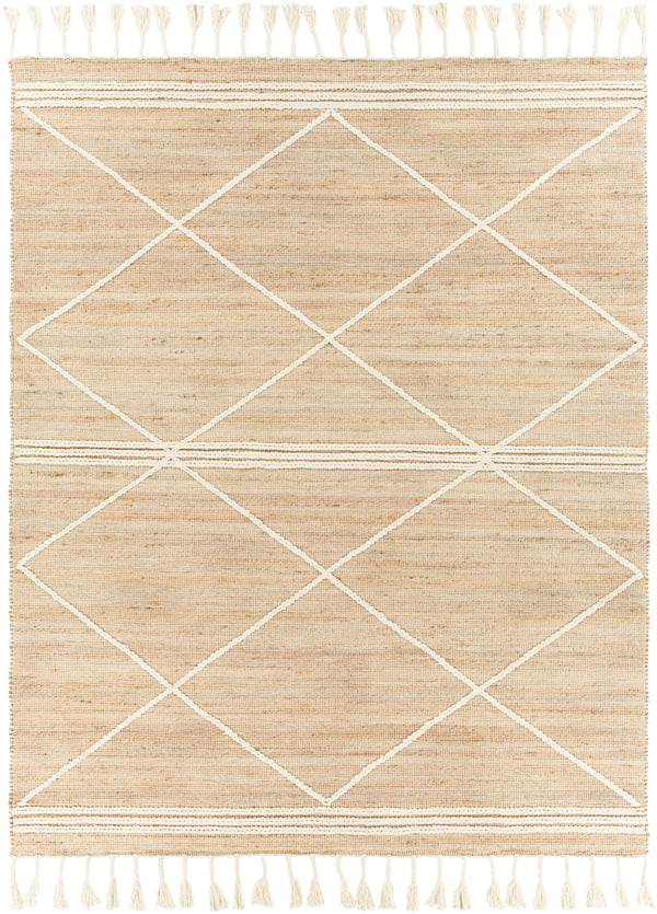 Norwood NWD-2304 Global Jute, Wool Rug NWD2304-810 Tan, Khaki, Cream 60% Jute, 40% Wool 8' x 10'