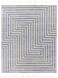 Norwood NWD-2306 Global Jute, Wool Rug NWD2306-810 Navy, Cream 60% Jute, 40% Wool 8' x 10'