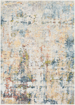 New Mexico NWM-2336 Global Polypropylene Rug NWM2336-710103 Charcoal, Grass Green, White, Cream, Brick, Wheat, Pale Blue, Medium Gray, Denim, Dark Green 100% Polypropylene 7'10" x 10'3"