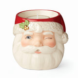 Santa Figural Votive with Tealight Candle - Set of 4