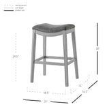 Grover Fabric Bar Stool Lyon Dark Gray