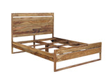 Porter Designs Urban Solid Sheesham Wood Queen Contemporary Bed Natural 04-117-14-1425-KIT