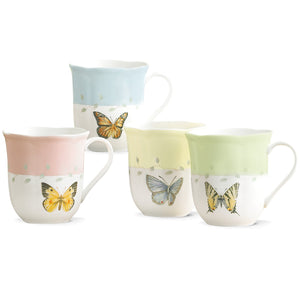 Butterfly Meadow 4-Piece Mug Set