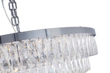 Bethel Chrome Chandelier in Metal & Crystal