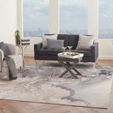 Nourison Maxell MAE08 Modern Machine Made Power-loomed Indoor only Area Rug Grey 7'10" x 10'6" 99446343529