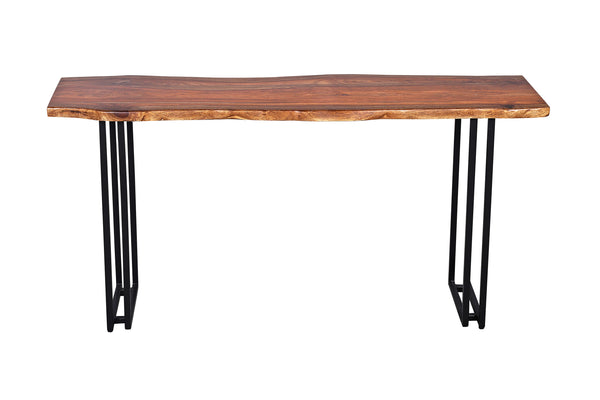 Porter Designs Manzanita Live Edge Solid Acacia Wood Natural Console Table Brown 05-196-10-5840U-KIT