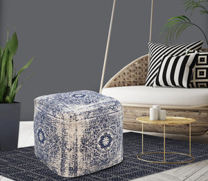 Cluster Blue Ottoman