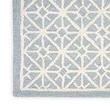 Nourison Nicole Curtis Series 2 SR201 Modern & Contemporary Handmade Hand Tufted Indoor only Area Rug Light Blue 7'9" x 9'9" 99446879684