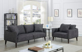 Porter Designs Asher Mid-Century Modern Modern Sofa Gray 01-33C-01-5203