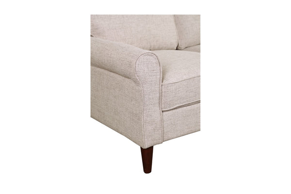 Porter Designs Kason Microfiber Traditional Loveseat Cream 01-216C-02-4010