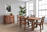 Porter Designs Urban Solid Sheesham Wood 52" - 76" Butterfly Extension Contemporary Dining Table Natural 07-117-01-1126