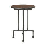 Westleigh Industrial Faux Wood Bar Table, Dark Brown
