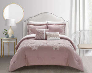 Gigi Rose Queen 5pc Comforter Set