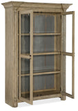 Hooker Furniture CiaoBella Casual Ciao Bella Display Cabinet- Natural in Pine, Poplar and Hardwood Solids with Maple and Pine Veneers, with Glass 5805-75906-85