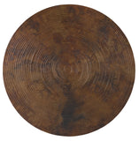 Hooker Furniture Parkcrest Casual Aged Copper Tops and Metal Bases Round Cocktail Table 5527-80111-COR