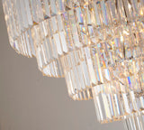 Bethel Chrome Chandelier in Metal & Crystal