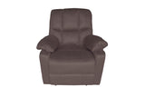 Porter Designs Hardy Tufted-Uphostery Contemporary Recliner Brown 03-168C-17-9336