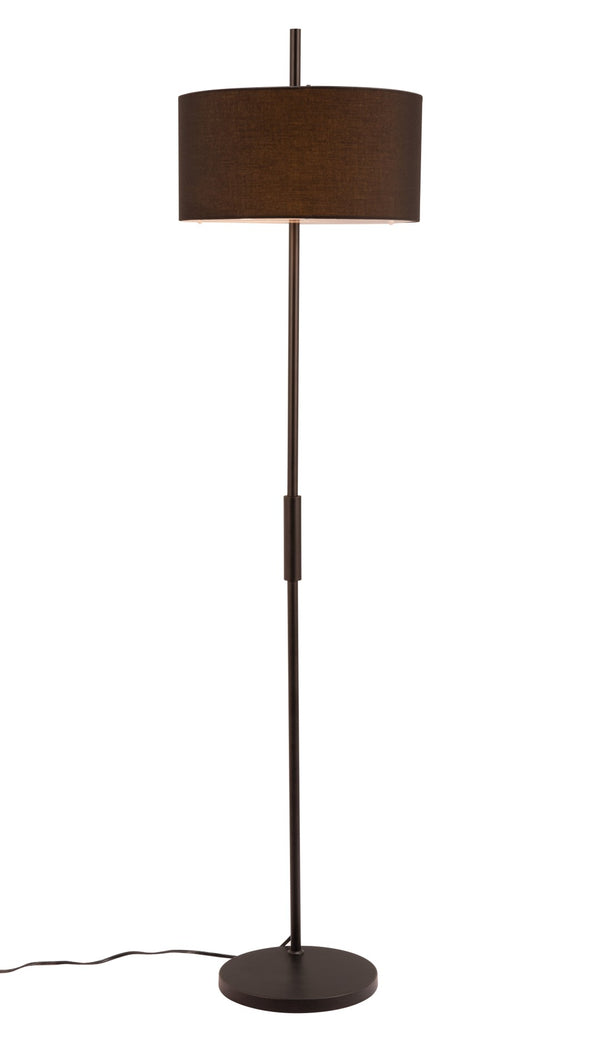 Zuo Modern Lonte Steel, Poly Cotton, Acrylic Modern Commercial Grade Floor Lamp Black Steel, Poly Cotton, Acrylic