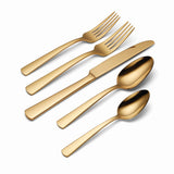 Oneida Aptitude Gold 20 Piece Everyday Flatware Set, Service For 4 B1024020AL20