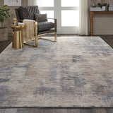 Nourison Rustic Textures RUS05 Painterly Machine Made Power-loomed Indoor Area Rug Beige/Grey 9'3" x 12'9" 99446462084