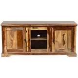 Porter Designs Taos Solid Sheesham Wood Natural TV Stand Natural 07-196-20-23147