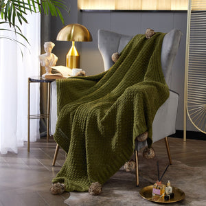 Dorsey Green Throw Blanket