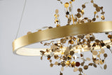 Bethel Sand Gold LED Chandelier in Stainless Steel & Aluminum