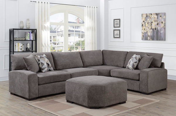 Porter Designs Clayton Modern Modern Sectional Gray 01-33C-05-5350-KIT