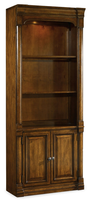 Hooker Furniture Tynecastle Traditional-Formal Bunching Bookcase in Poplar Solids and Figured Alder Veneers 5323-10446