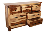 Porter Designs Kalispell Solid Sheesham Wood Natural Dresser Natural 07-116-06-PDU105