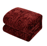 Alianna Burgundy Queen 5pc Comforter Set