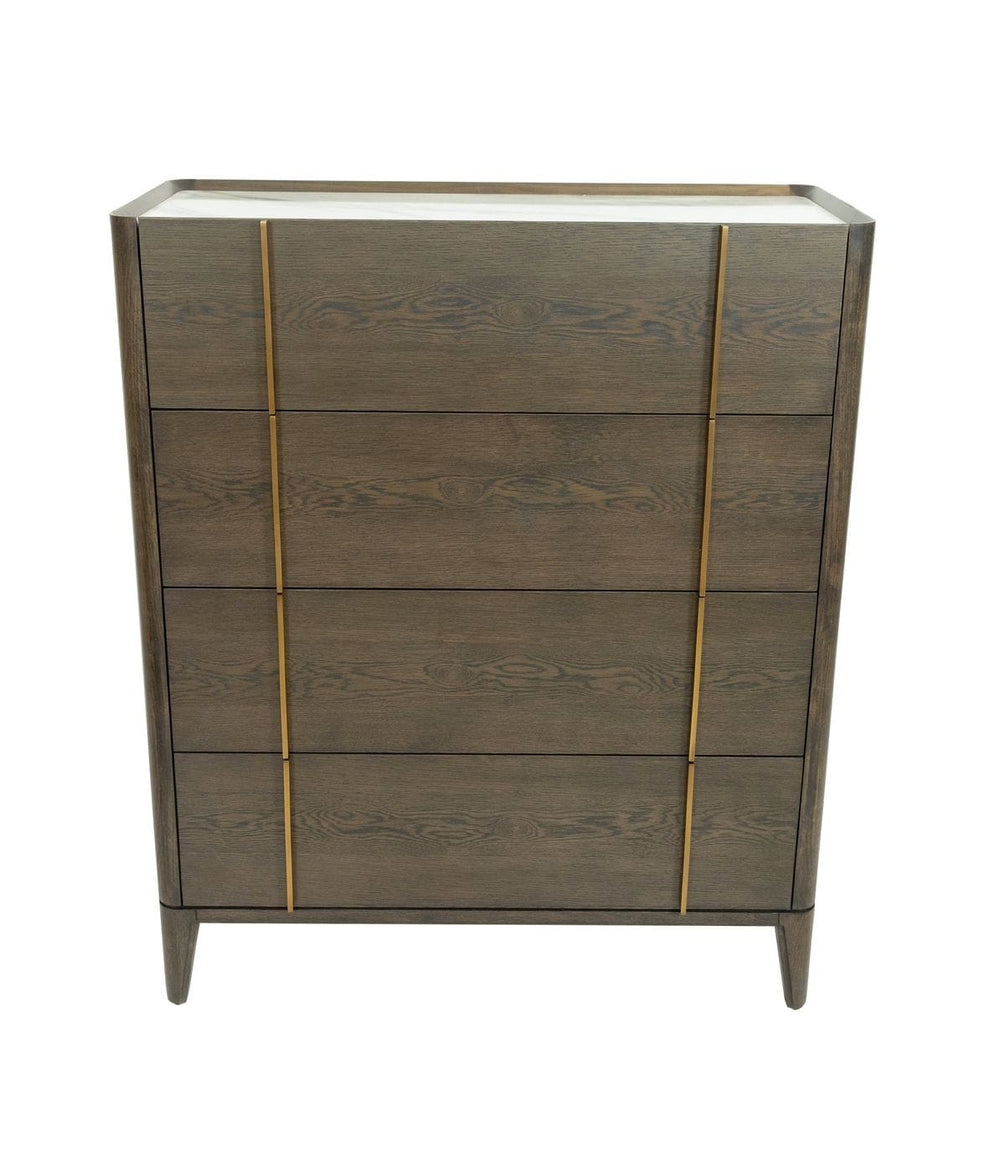 VIG Furniture Modrest Oakley - Mid-Century Dark Brown Chest VGWDLCY-TB4-OA-CHST