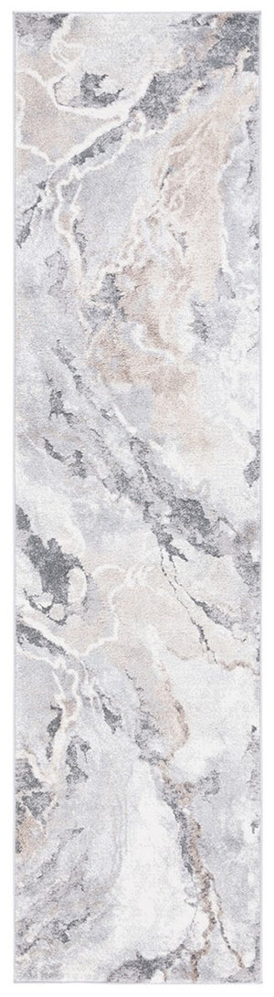 Safavieh Opal 410 Power Loomed Modern Rug Ivory / Grey 9' x 12'