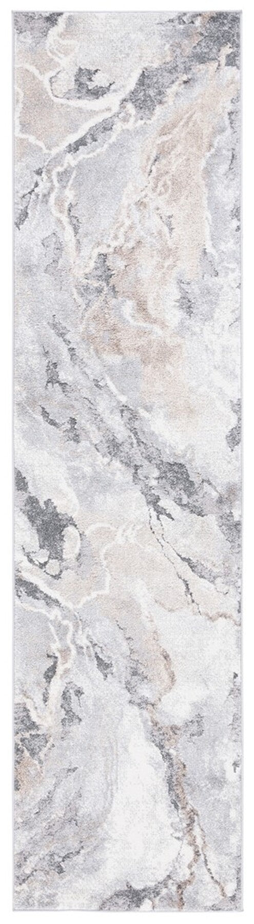 Safavieh Opal 410 Power Loomed Modern Rug Ivory / Grey 9' x 12'