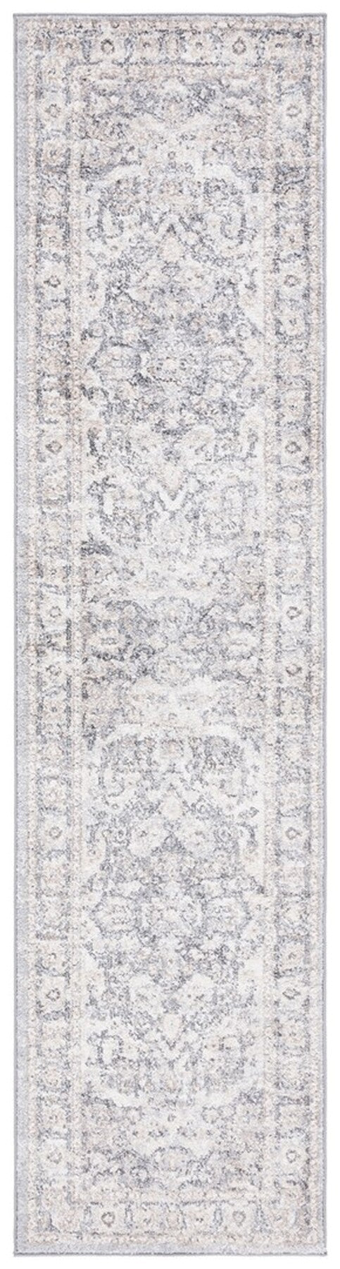 Safavieh Opal 470 Power Loomed Traditional Rug Grey / Ivory 9' x 12'