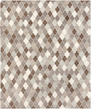 Oasis OAS-1088 Cottage Wool Rug OAS1088-913 Medium Gray, Light Gray, Taupe, Dark Brown, Khaki, Cream 100% Wool 9' x 13'